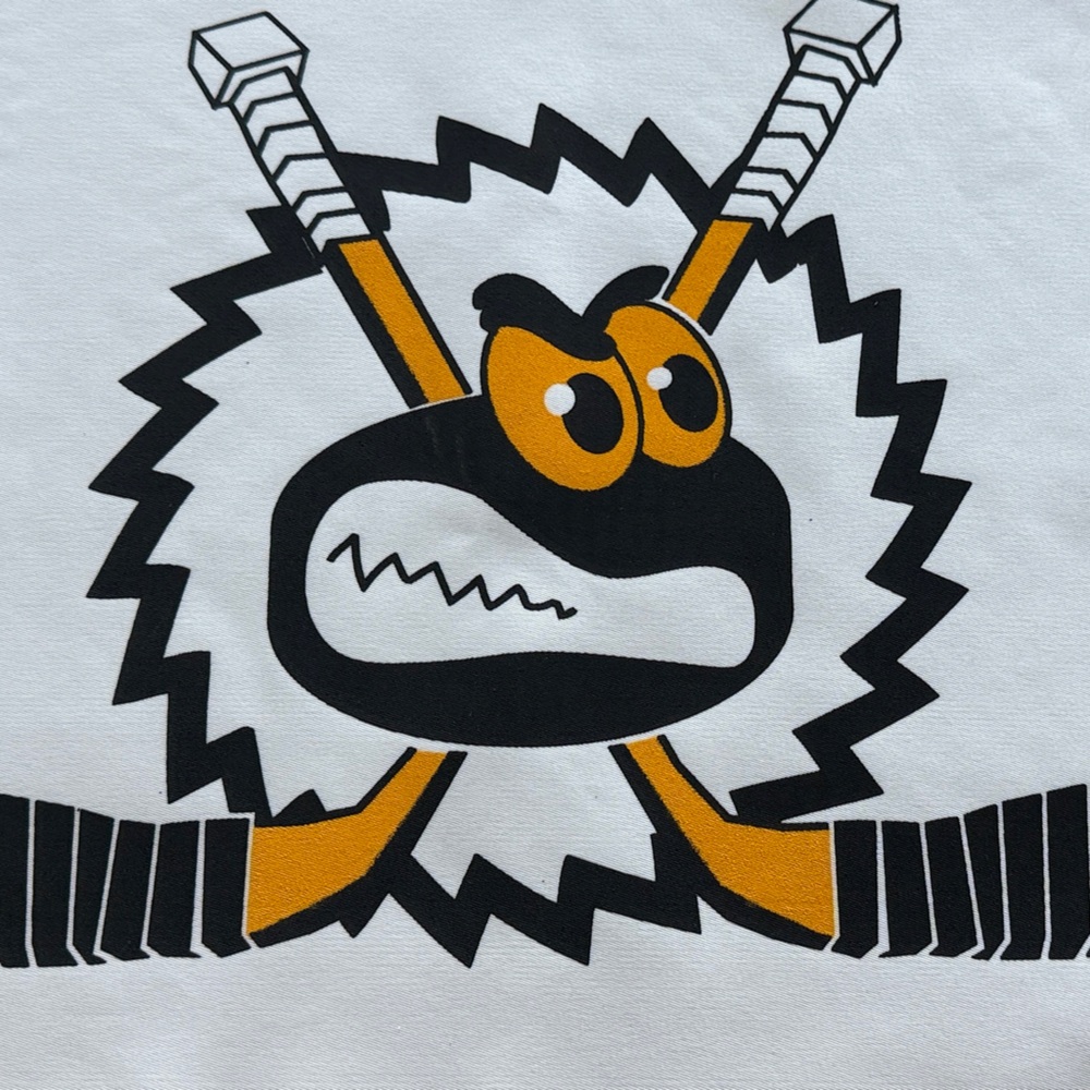 Black and Yellow Hockey Graphic Patch